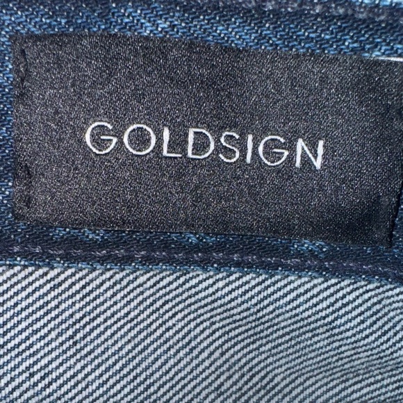 Goldsign Dark Blue Straight Jeans Size 29 - Picture 3 of 6